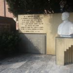 Busto di Don Lago e lastra commemorativa