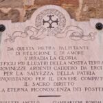 Lapide Caduti Badia San Salvatore abbazia Montecorona